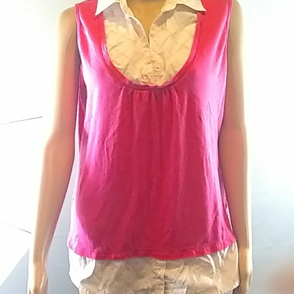 EXTRA TOUCH All In One Collared Shirt and Tank